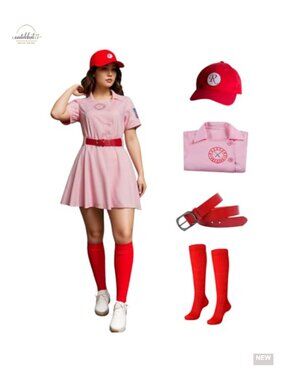 Baseball Jersey Dress Uniform Set Cosplay Costume Cosplay Halloween
